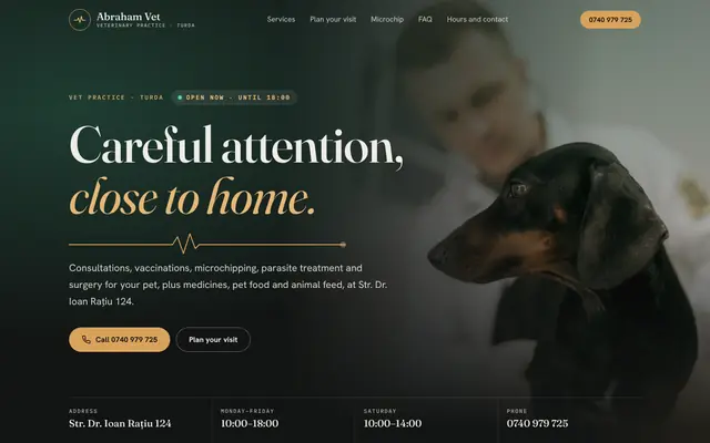 The Abraham Vet website