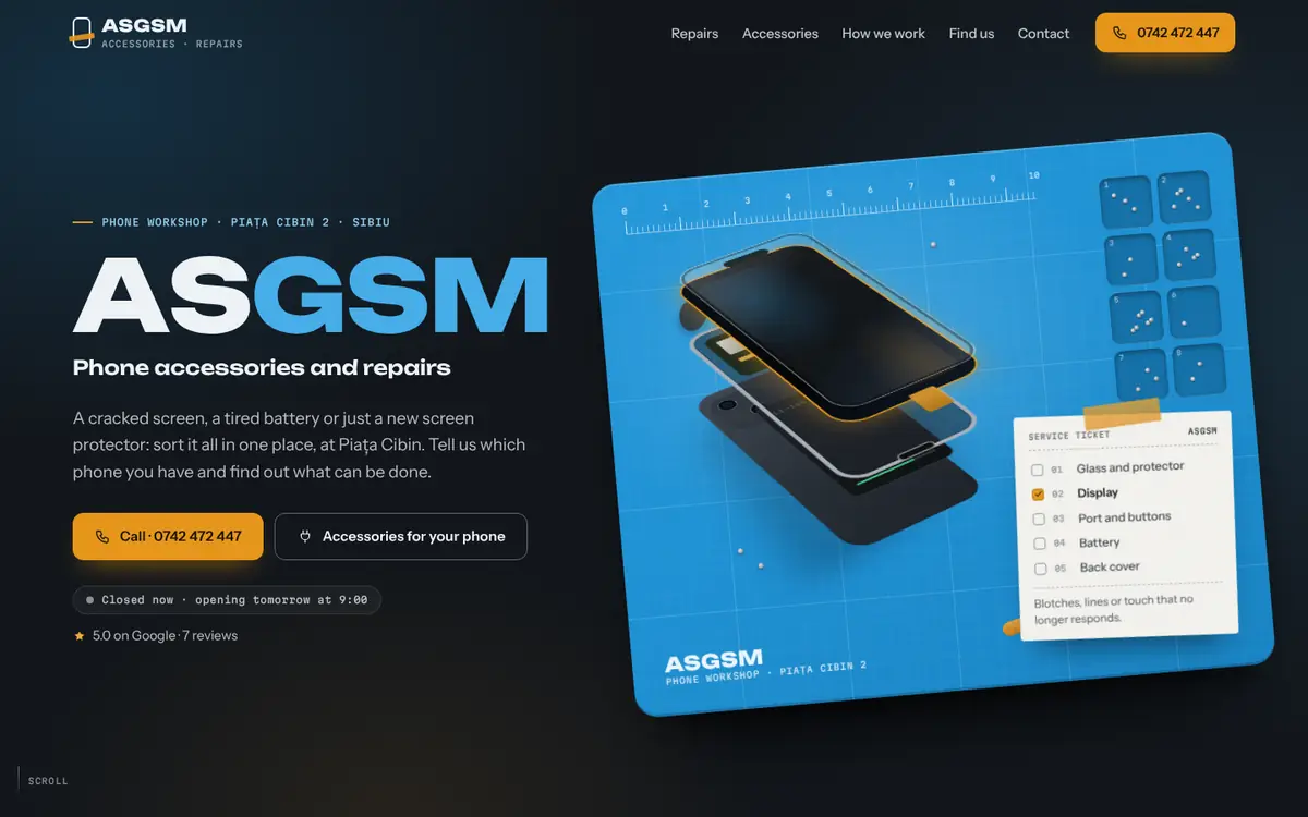 ASGSM on desktop