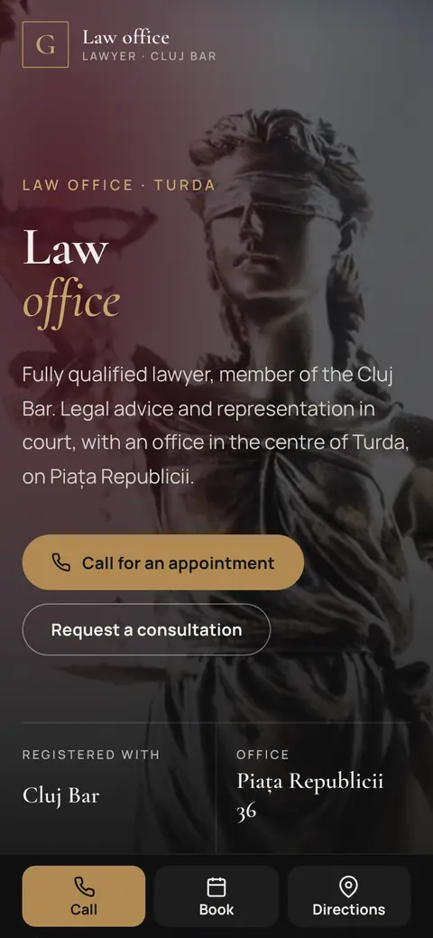 Law practice on a phone