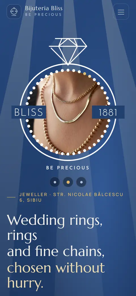 Bijuteria Bliss on a phone