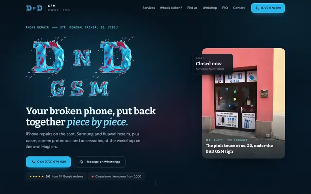 The DnD GSM website