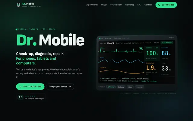 The Dr. Mobile website