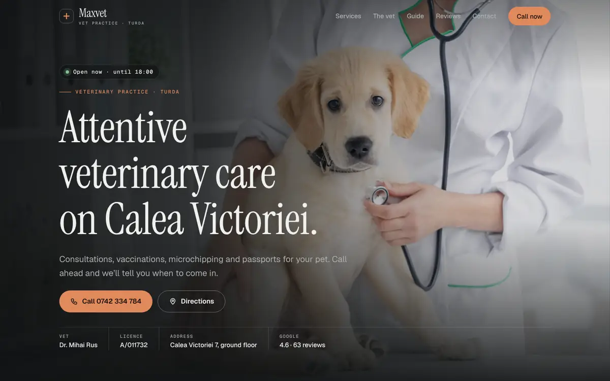 Maxvet on desktop