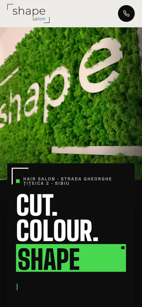 Shape Salon on a phone